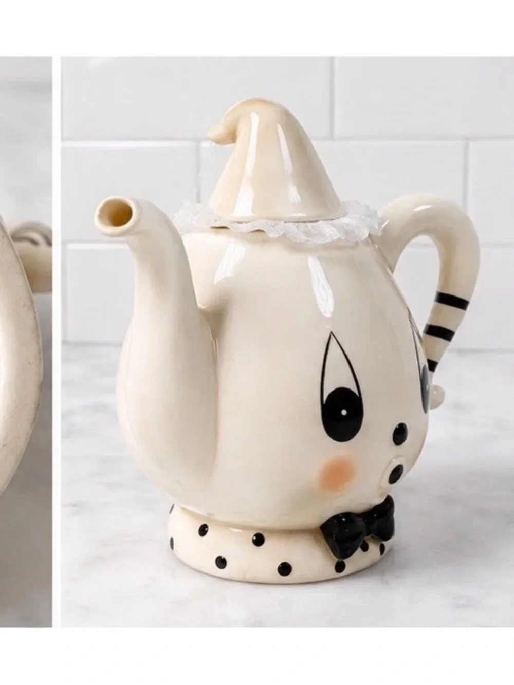 Johanna Parker Halloween Gus Ghost Bowtie Teapot 8
